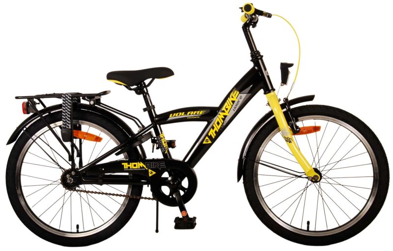 Volare Thombike Kinderfiets – Jongens – 20 inch – Zwart Geel (rijklaar)