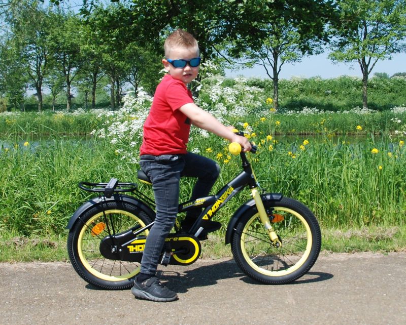 Volare Thombike Kinderfiets - Jongens - 16 inch - Zwart Geel