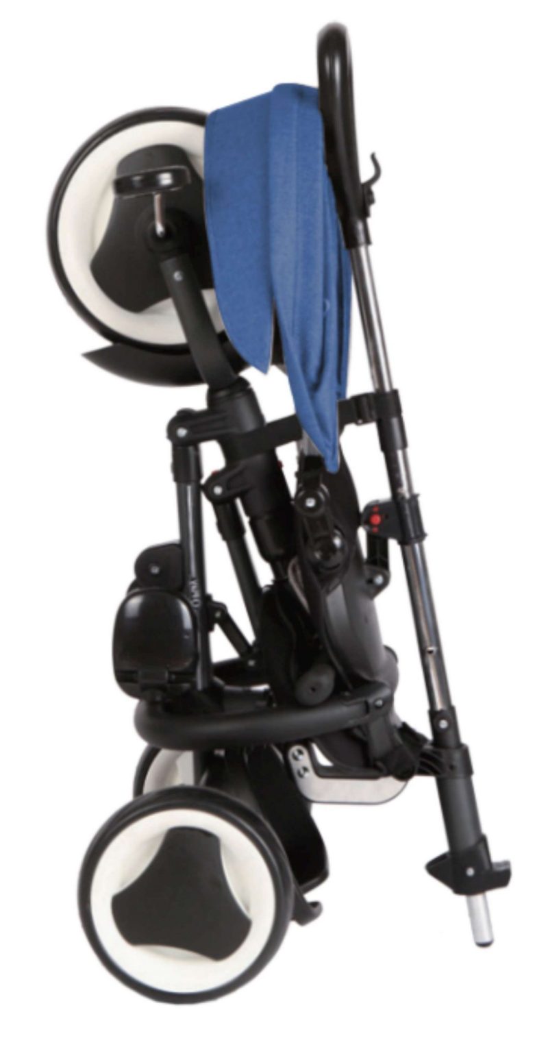 QPlay Driewieler Rito 3 in 1 - Jongens en Meisjes - Blauw - Deluxe