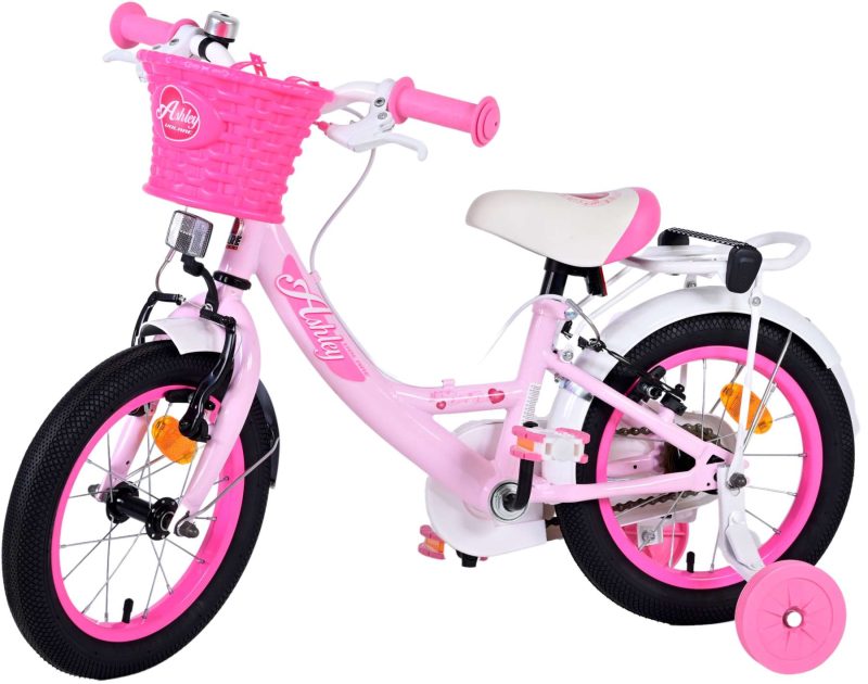 Volare Ashley Kinderfiets - Meisjes - 14 inch - Roze - Twee Handremmen