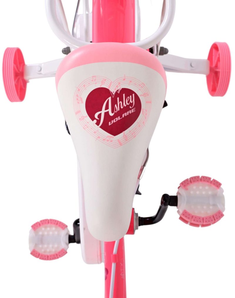 Volare Ashley Kinderfiets - Meisjes - 16 inch - Roze/Rood - Twee Handremmen
