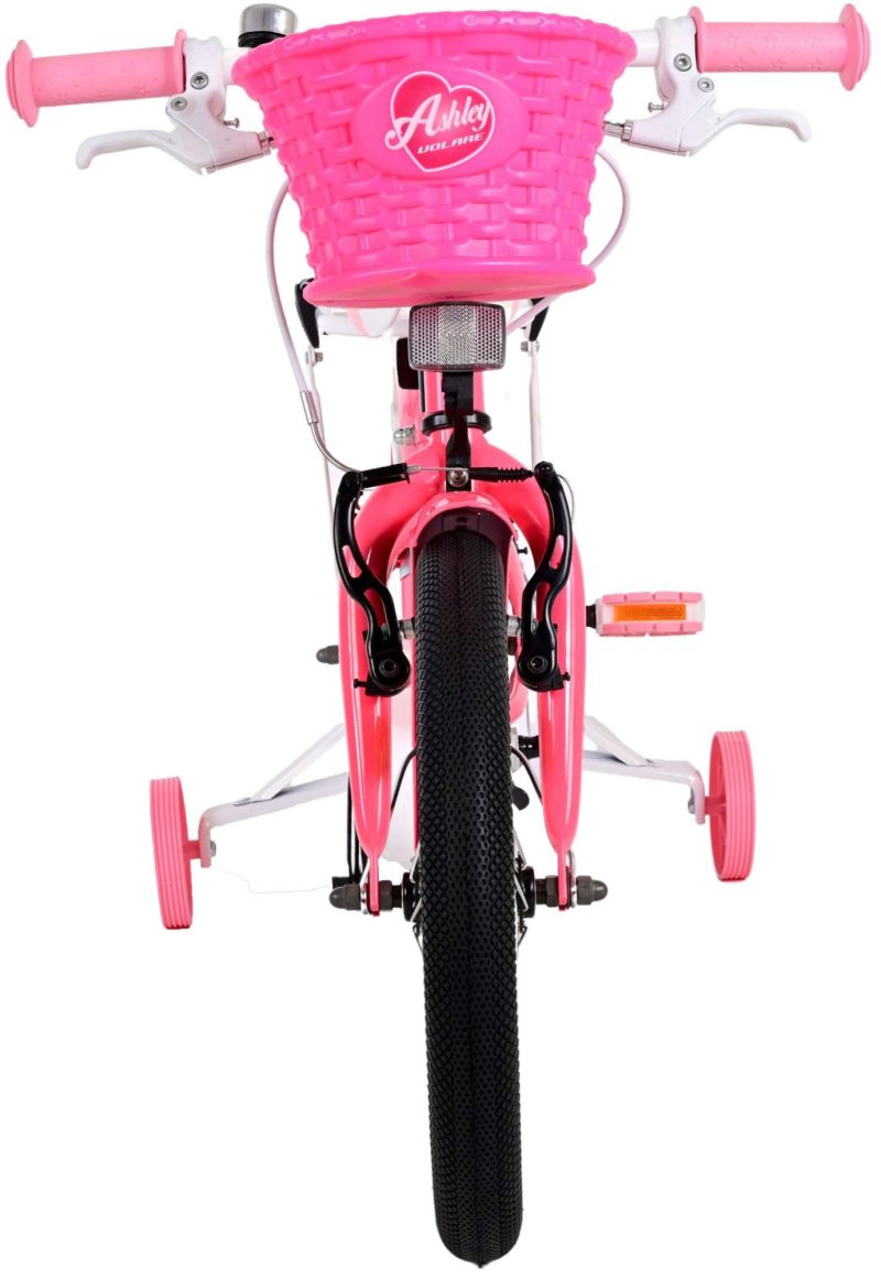 Volare Ashley Kinderfiets - Meisjes - 16 inch - Roze/Rood - Twee Handremmen