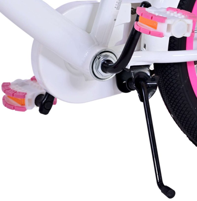 Volare Ashley Kinderfiets - Meisjes - 16 inch - Wit - Twee Handremmen