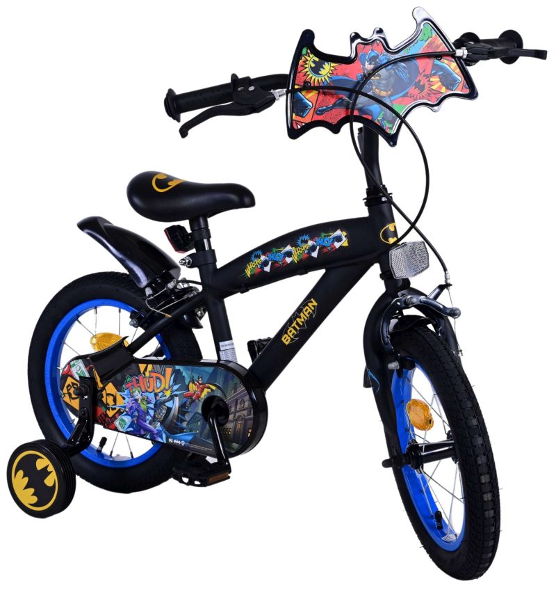 Batman Kinderfiets - Jongens - 14 inch - Zwart - Twee handremmen