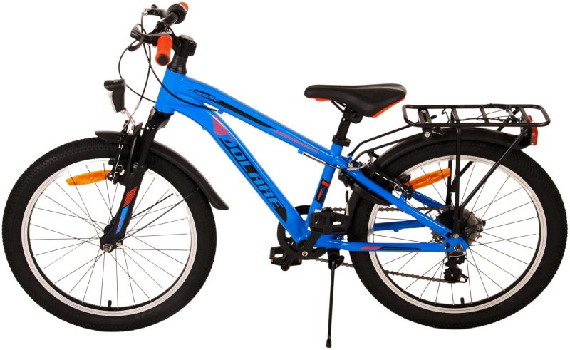 Volare Cross Kinderfiets - Jongens - 20 inch - Blauw - 6 versnellingen