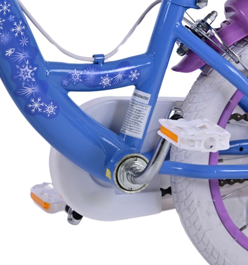 Disney Frozen 2 Kinderfiets - Meisjes - 14 inch - Blauw/Paars - Twee handremmen