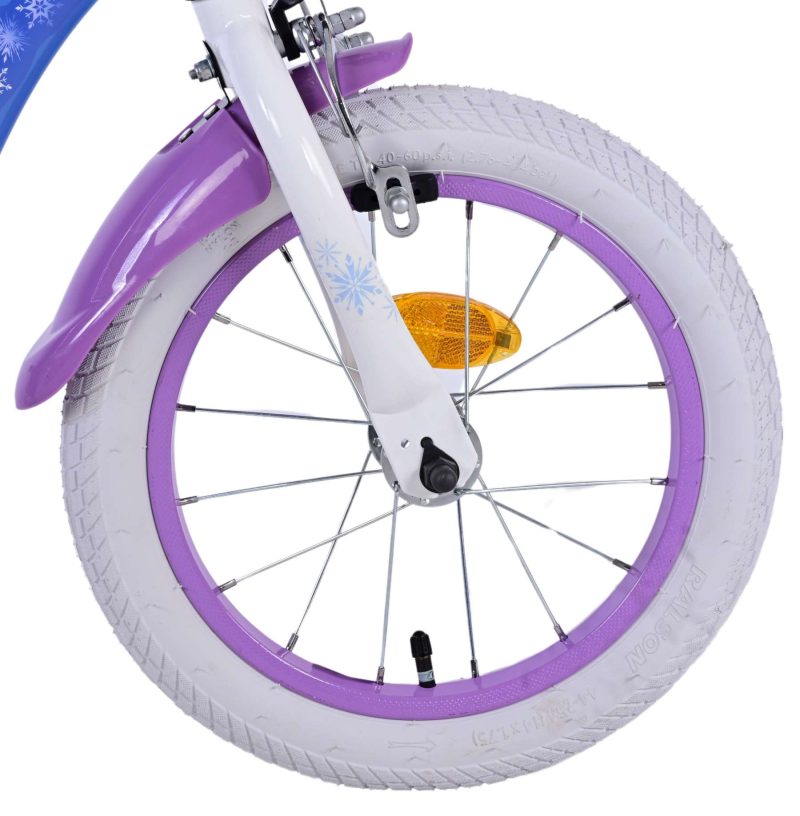 Disney Frozen 2 Kinderfiets - Meisjes - 14 inch - Blauw/Paars - Twee handremmen