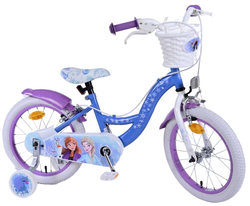 Disney Frozen 2 Kinderfiets - Meisjes - 16 inch - Blauw/Paars - Twee handremmen