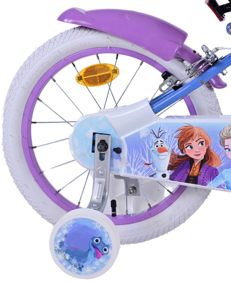 Disney Frozen 2 Kinderfiets - Meisjes - 16 inch - Blauw/Paars - Twee handremmen