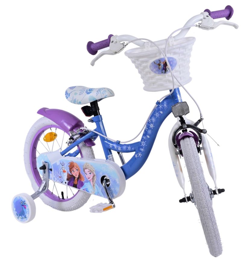 Disney Frozen 2 Kinderfiets - Meisjes - 16 inch - Blauw/Paars - Twee handremmen