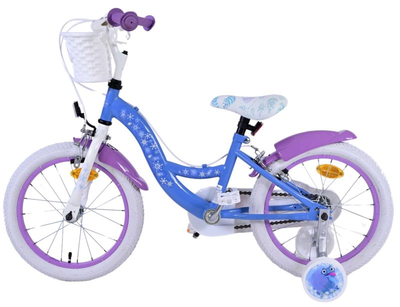 Disney Frozen 2 Kinderfiets - Meisjes - 16 inch - Blauw/Paars - Twee handremmen