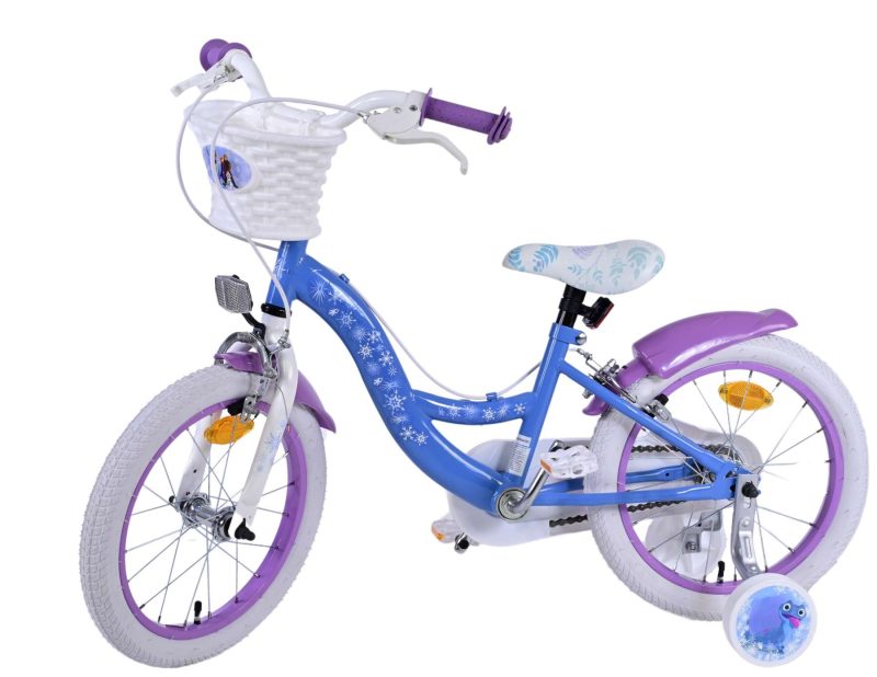 Disney Frozen 2 Kinderfiets - Meisjes - 16 inch - Blauw/Paars - Twee handremmen