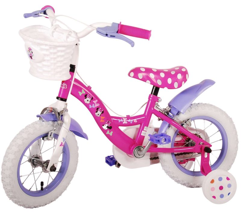 Disney Minnie Cutest Ever! Kinderfiets - Meisjes - 12 inch - Roze - Twee handremmen