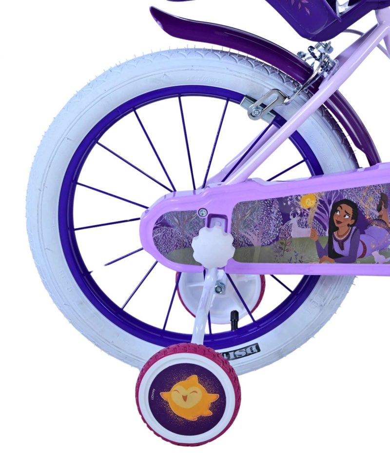 Disney Wish Kinderfiets - Meisjes - 16 inch - Paars - Twee handremmen