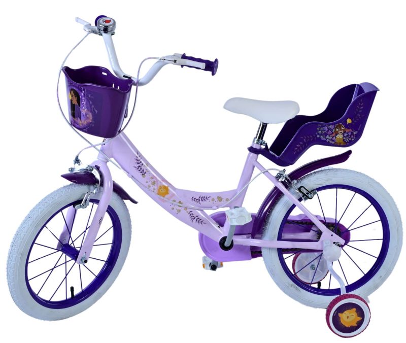 Disney Wish Kinderfiets - Meisjes - 16 inch - Paars - Twee handremmen