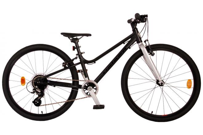 Volare Dynamic Kinderfiets - Jongens - 24 inch - Mat Zwart - 8 Versnellingen - Prime Collection