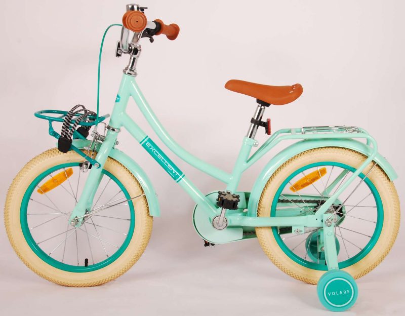 Volare Excellent Kinderfiets - Meisjes - 16 inch - Groen - 95% afgemonteerd