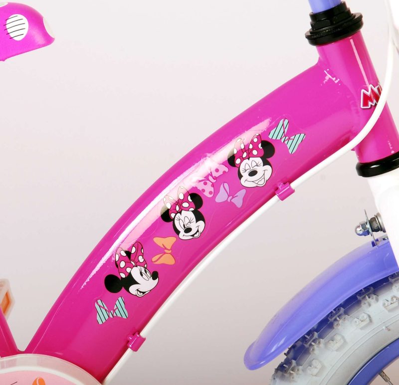 Disney Minnie Cutest Ever! - Kinderfiets - Meisjes - 14 inch - Roze - Twee Handremmen