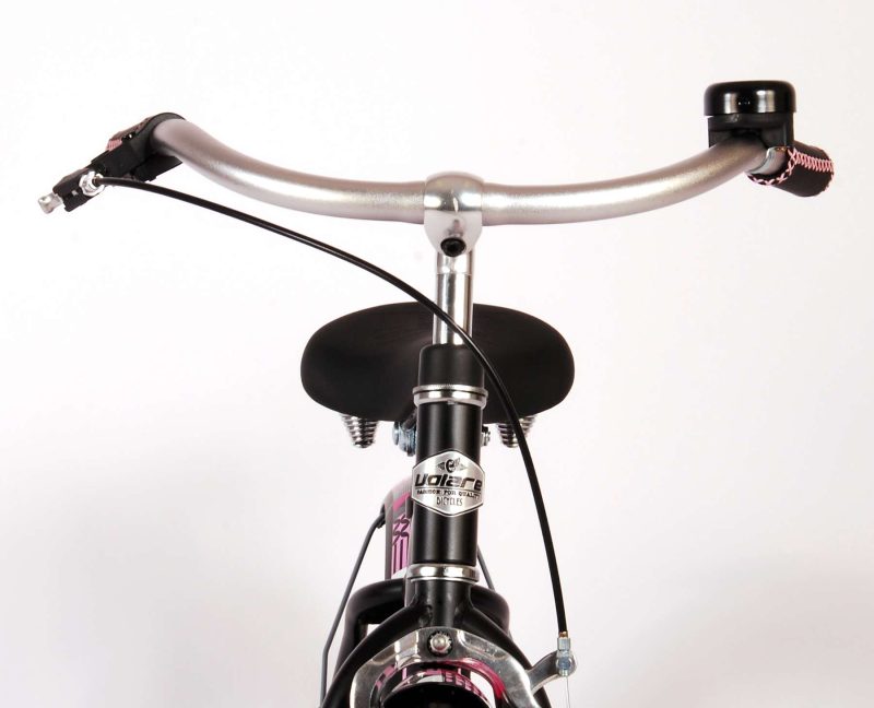 Volare Miracle Kinderfiets - Meisjes - 14 inch - Mat Zwart - Prime Collection