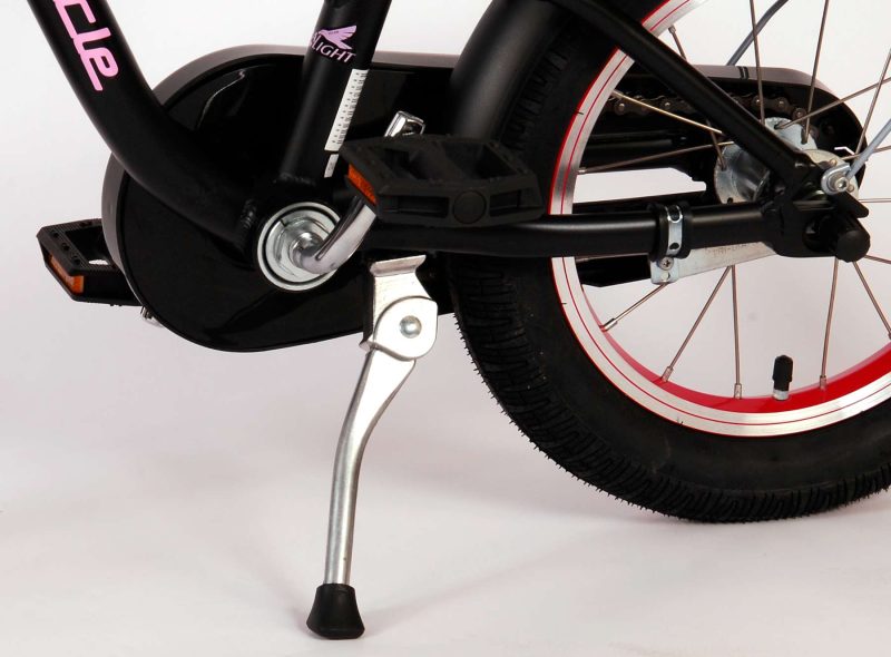Volare Miracle Kinderfiets - Meisjes - 14 inch - Mat Zwart - Prime Collection