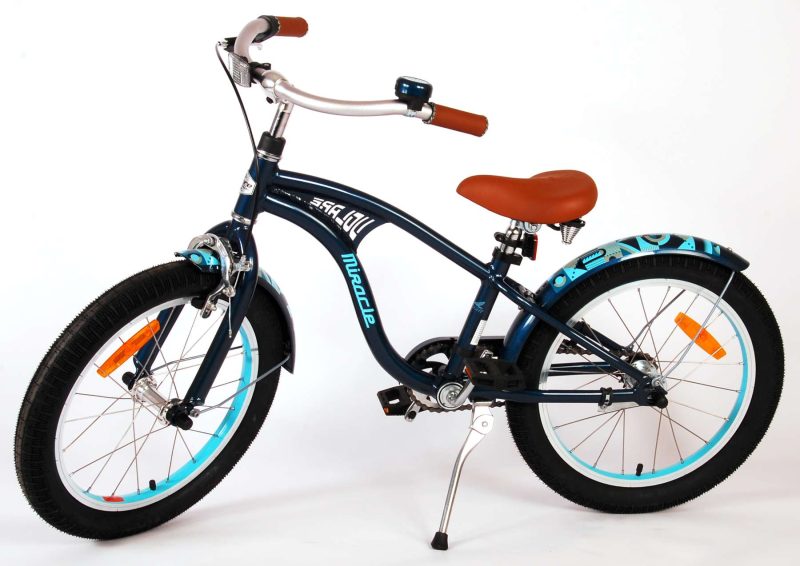 Volare Miracle Cruiser Kinderfiets - Jongens - 18 inch - Mat Blauw - Prime Collection