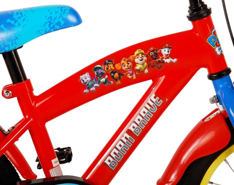 Paw Patrol Kinderfiets - Jongens - 14 inch - Rood/Blauw