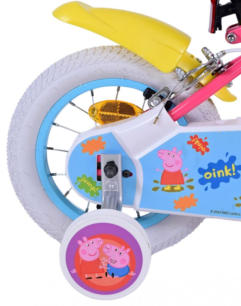 Peppa Pig Kinderfiets - Meisjes - 12 inch - Roze - Twee handremmen