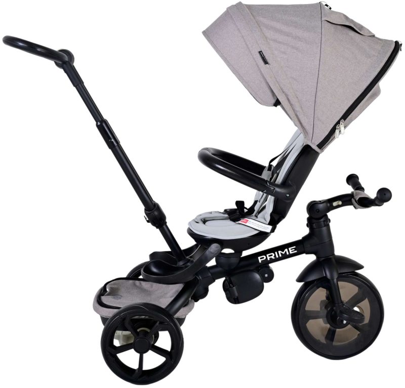 Qplay Driewieler Prime 4 in 1 - Jongens en Meisjes - Grijs