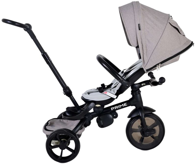 Qplay Driewieler Prime 4 in 1 - Jongens en Meisjes - Grijs
