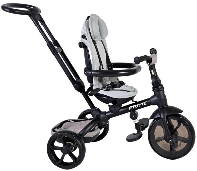 Qplay Driewieler Prime 4 in 1 - Jongens en Meisjes - Grijs