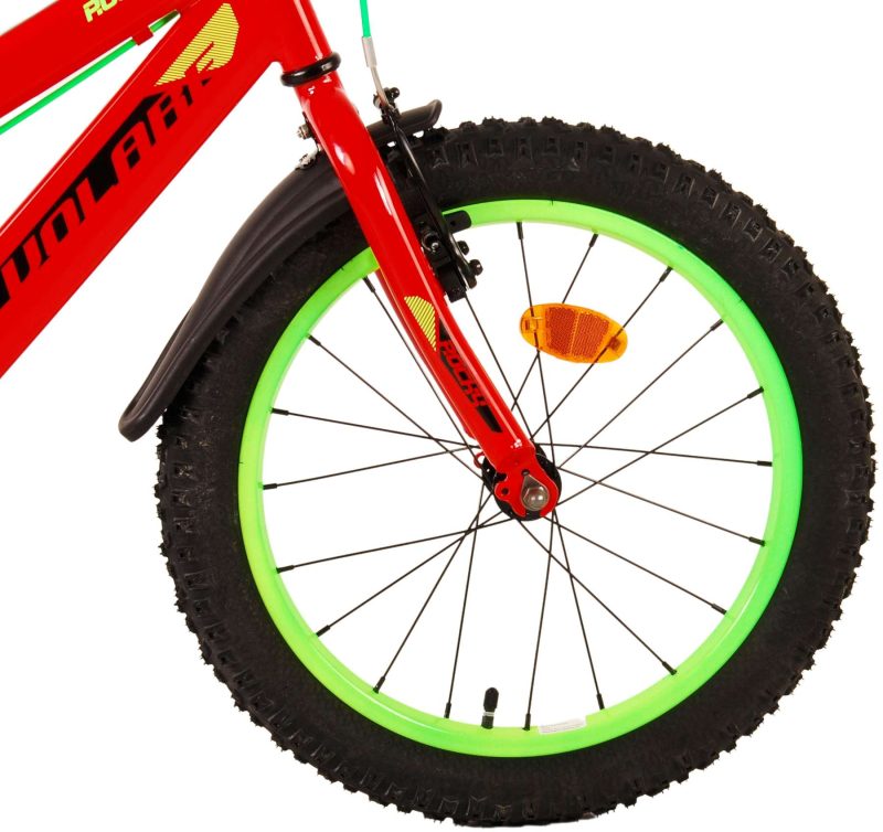 Volare Rocky Kinderfiets - Jongens - 18 inch - Rood - Twee handremmen