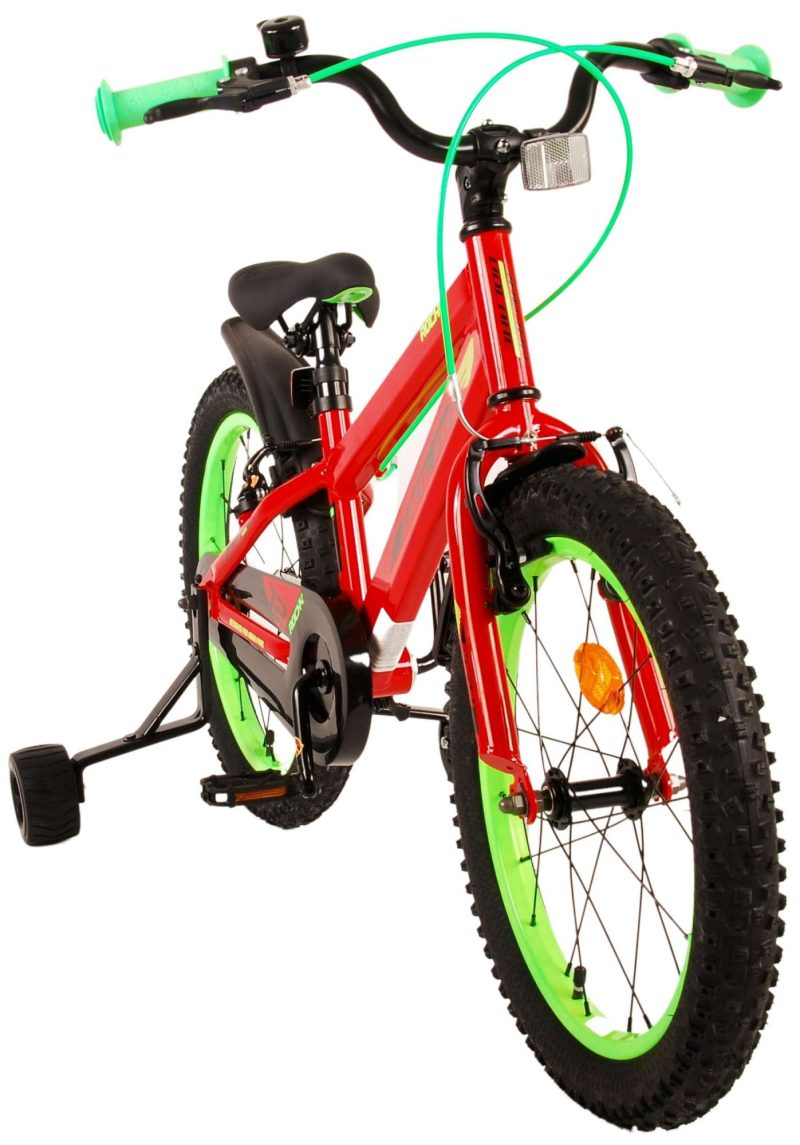 Volare Rocky Kinderfiets - Jongens - 18 inch - Rood - Twee handremmen