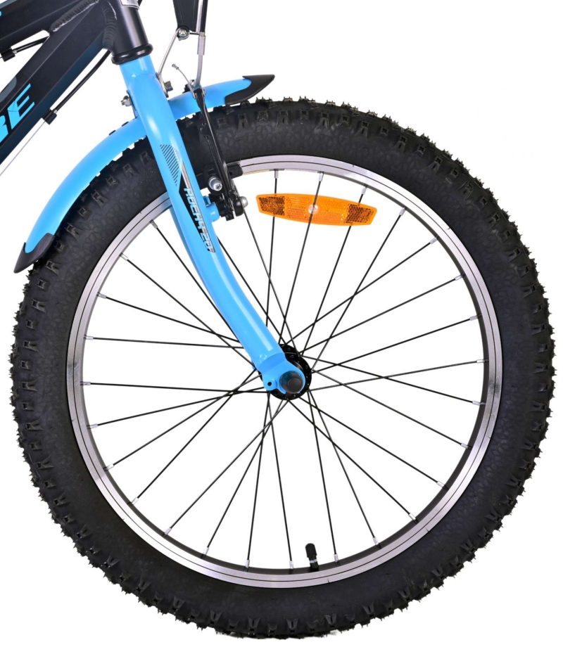 Volare Rocky Kinderfiets - 20 inch - Blauw Zwart - 85% afgemonteerd - 6 speed - Prime Collection