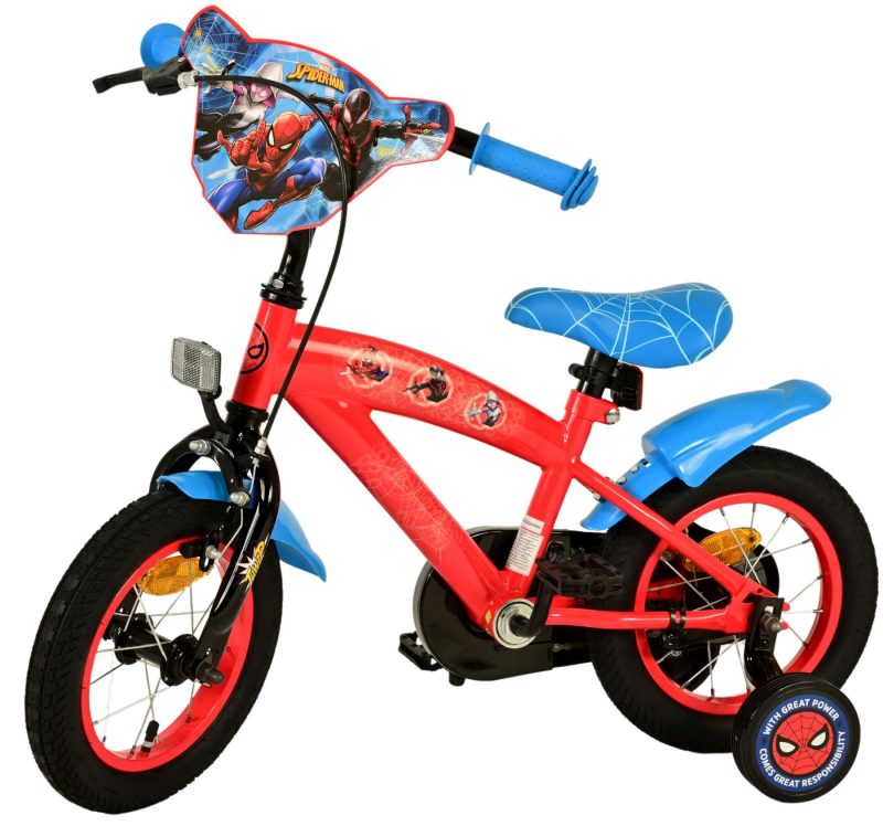 Spider-Man Kinderfiets - Jongens - 12 inch - Blauw/Rood