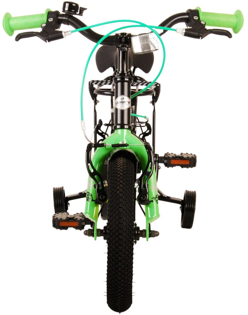 Volare Thombike Kinderfiets - Jongens - 12 inch - Zwart Groen - Twee Handremmen