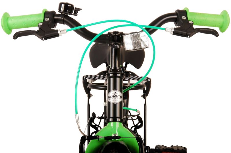 Volare Thombike Kinderfiets - Jongens - 12 inch - Zwart Groen - Twee Handremmen