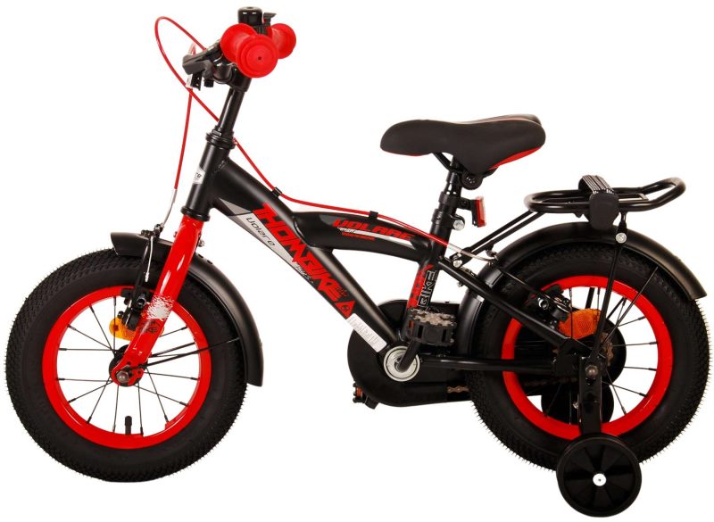 Volare Thombike Kinderfiets - Jongens - 12 inch - Zwart Rood - Twee Handremmen