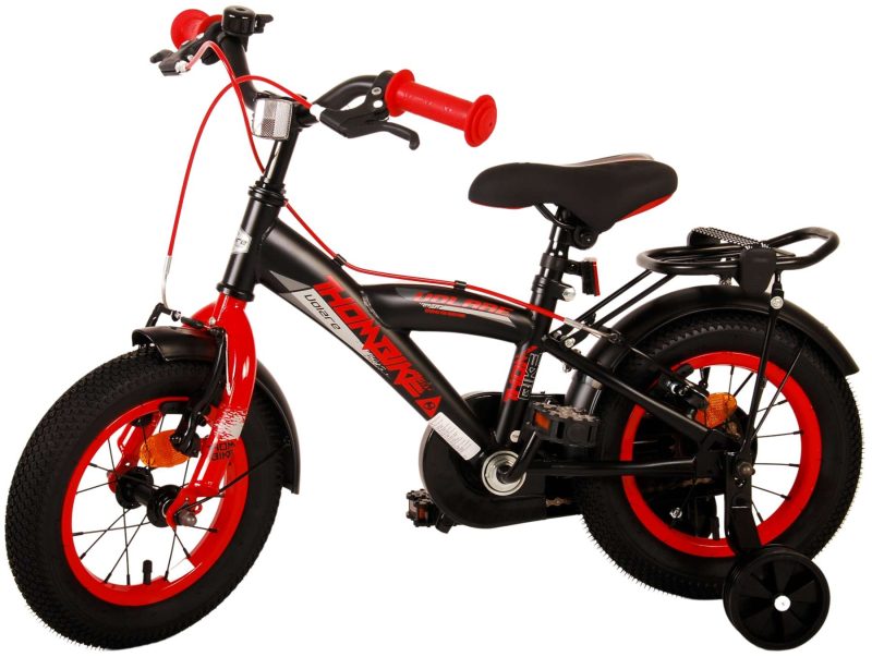Volare Thombike Kinderfiets - Jongens - 12 inch - Zwart Rood - Twee Handremmen