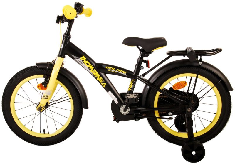 Volare Thombike Kinderfiets - Jongens - 16 inch - Zwart Geel
