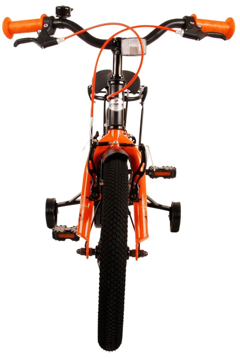 Volare Thombike Kinderfiets - Jongens - 16 inch - Zwart Oranje - Twee Handremmen