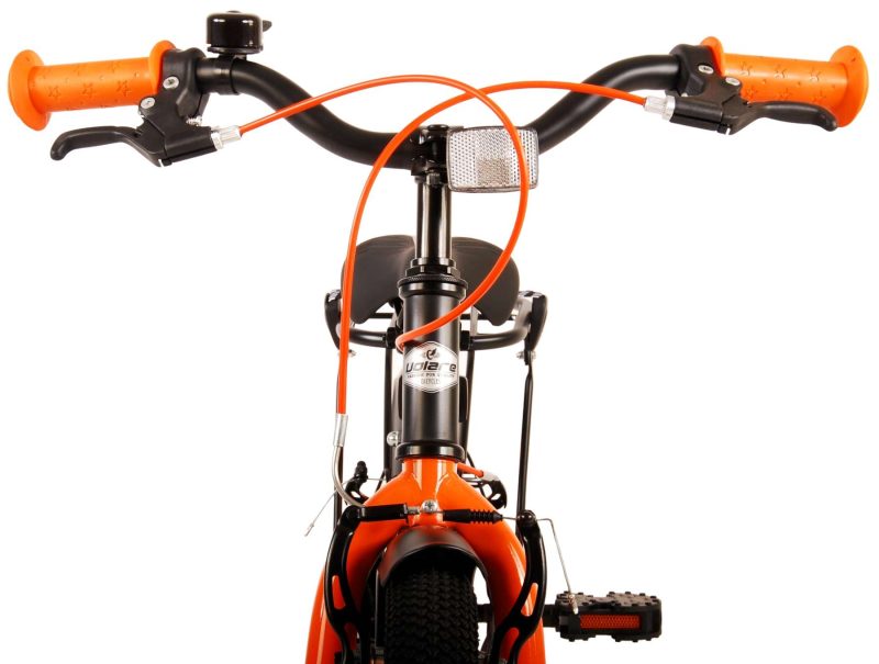 Volare Thombike Kinderfiets - Jongens - 16 inch - Zwart Oranje - Twee Handremmen