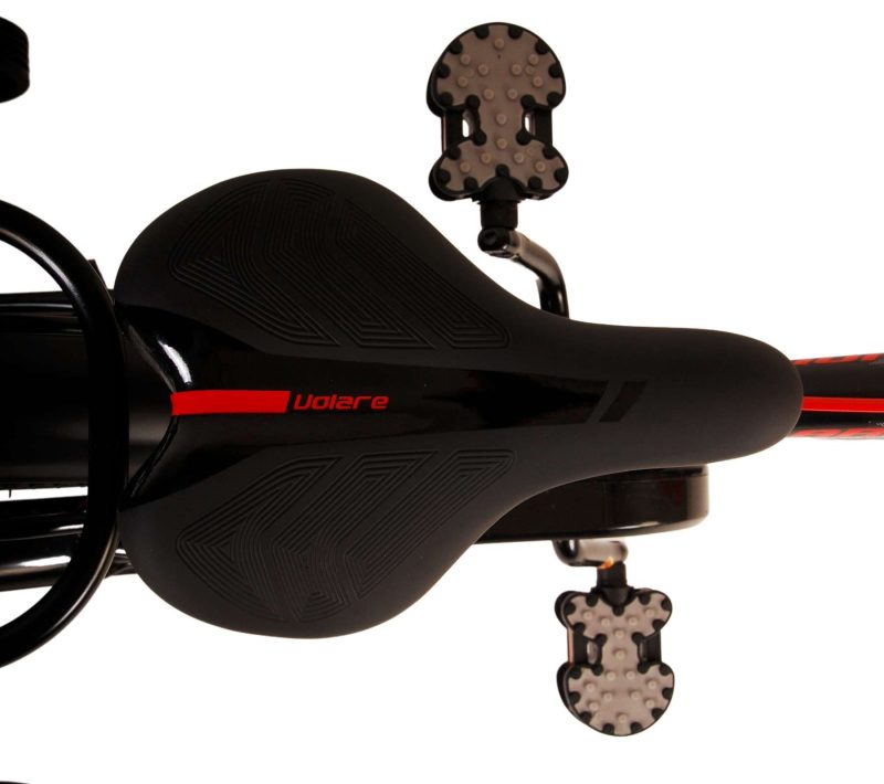 Volare Thombike Kinderfiets - Jongens - 16 inch - Zwart Rood - Twee Handremmen
