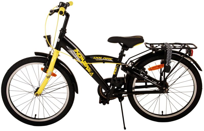 Volare Thombike Kinderfiets - Jongens - 20 inch - Zwart Geel - Twee Handremmen