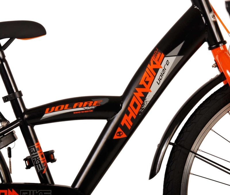 Volare Thombike Kinderfiets - Jongens - 24 inch - Zwart Oranje