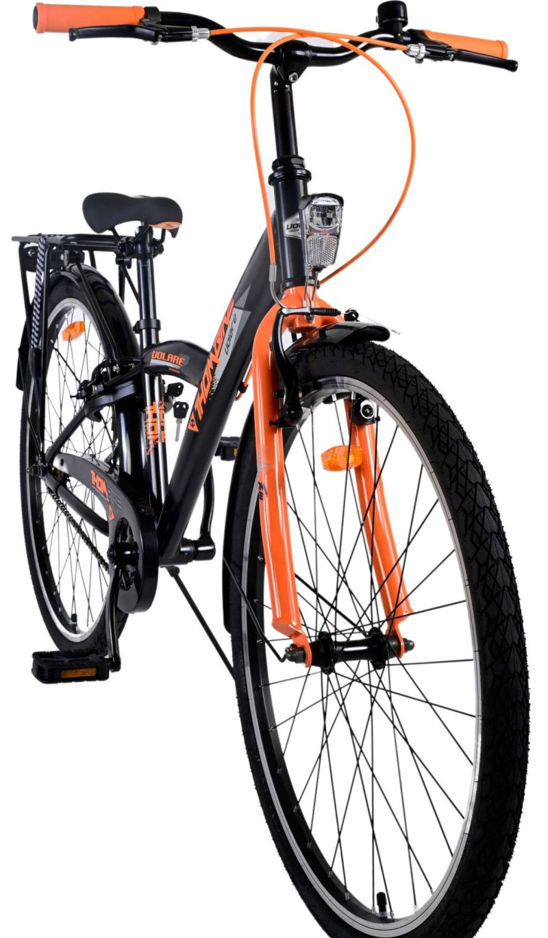 Volare Thombike Kinderfiets - Jongens - 26 inch - Zwart Oranje - Twee Handremmen