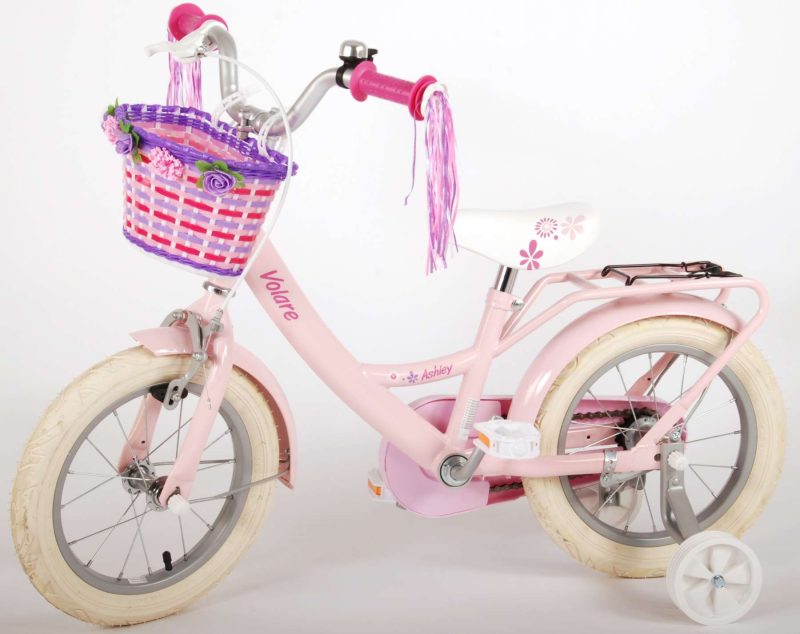 Volare Ashley Kinderfiets - Meisjes - 14 inch - Roze - 95% afgemonteerd