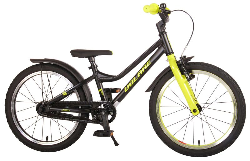 Volare Blaster Kinderfiets - Jongens - 18 inch  - Zwart Geel Groen - Prime Collection