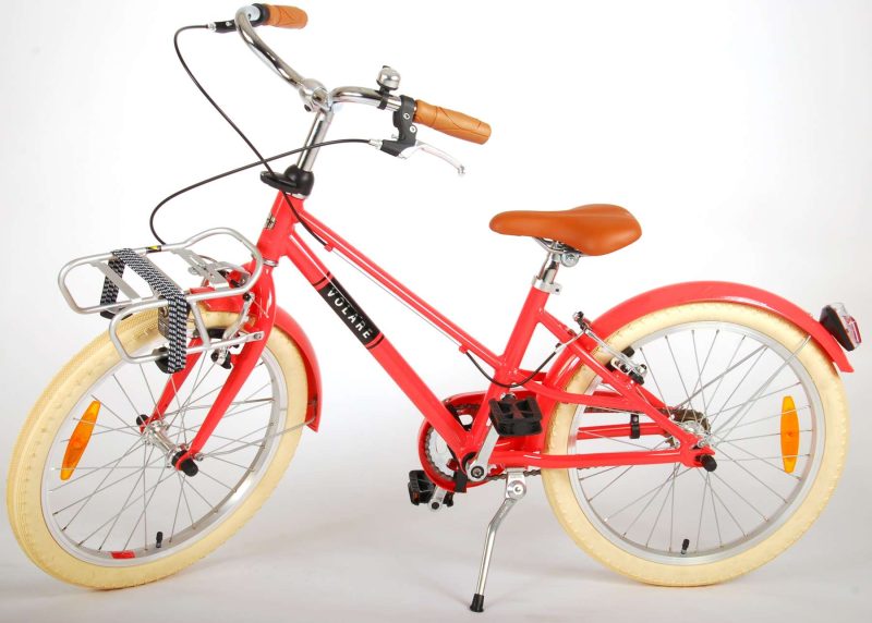 Volare Melody Kinderfiets - Meisjes - 20 inch - Koraal Rood - Twee Handremmen - Prime Collection