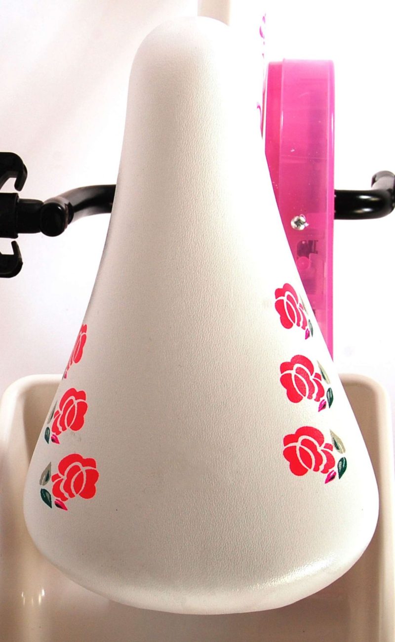 Volare Rose Kinderfiets - Meisjes - 14 inch - Roze/Wit - 95% afgemonteerd