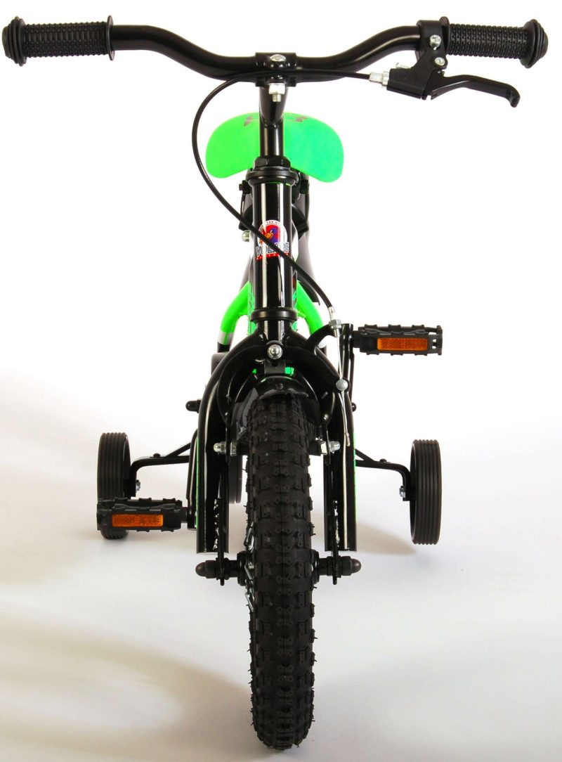 Volare Sportivo Kinderfiets - Jongens - 12 inch - Neon Groen/Zwart - 95% afgemonteerd